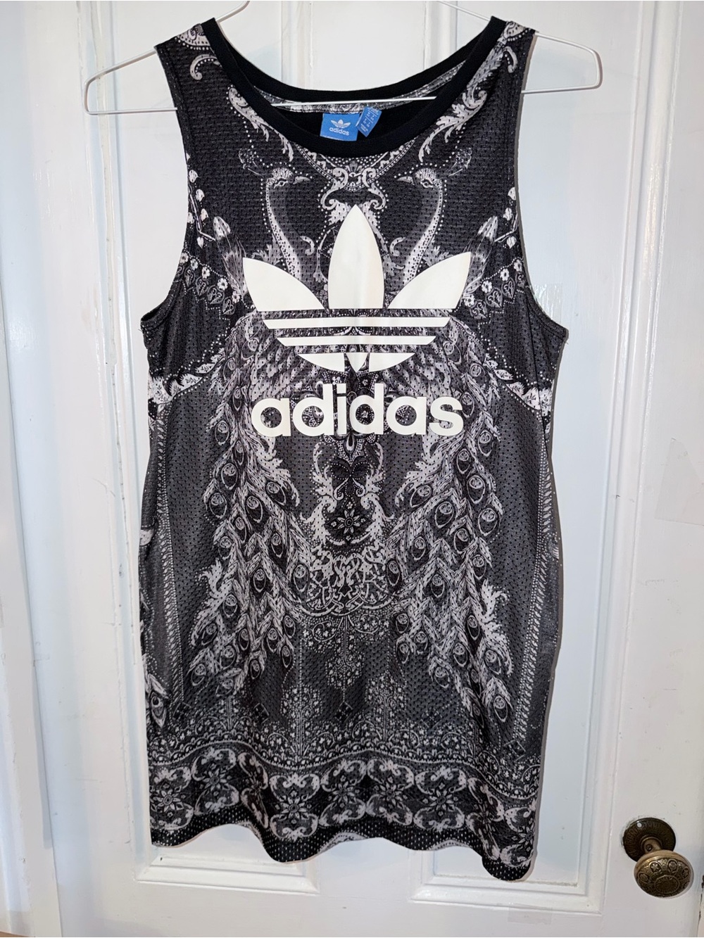 adidas farm rio  & White Paisley Print Pavao  tank Mini Dress size xs